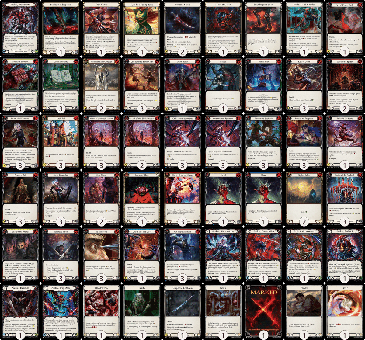 世界大会13位 傀儡アラクニデッキ解説&ガイド【Flesh and Blood