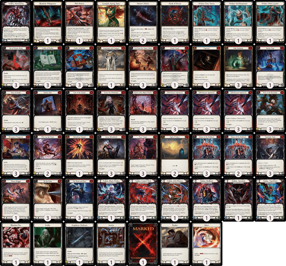 世界大会13位 傀儡アラクニデッキ解説&ガイド【Flesh and Blood