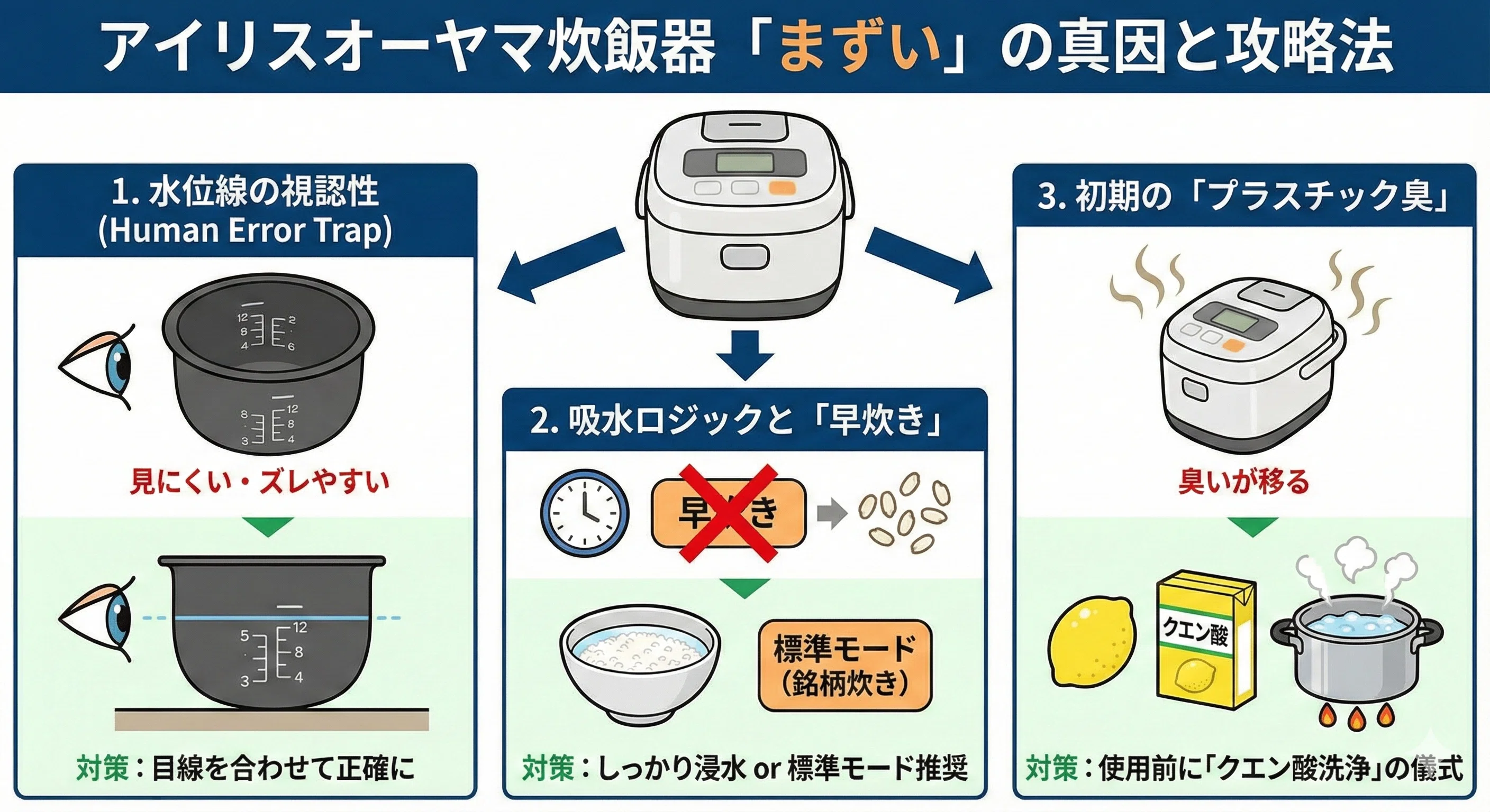 アイリスオオヤマ　炊飯器　使用回数少ない アイリスオーヤマの炊飯器は「まずい・壊れやすい」？1年使い倒して