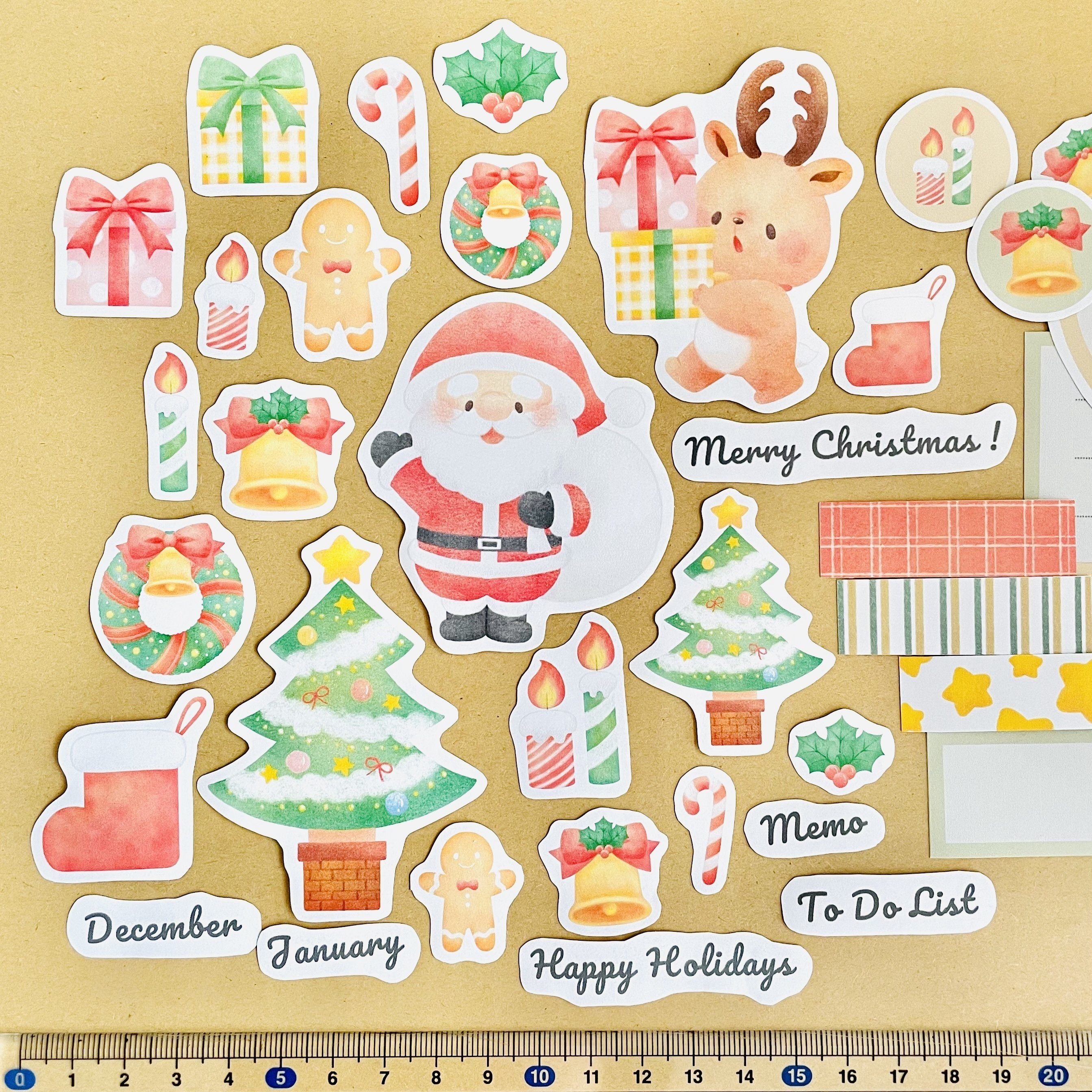 コラージュシート 】No.12 クリスマス｜Kulumi┊イラストレーターたけ