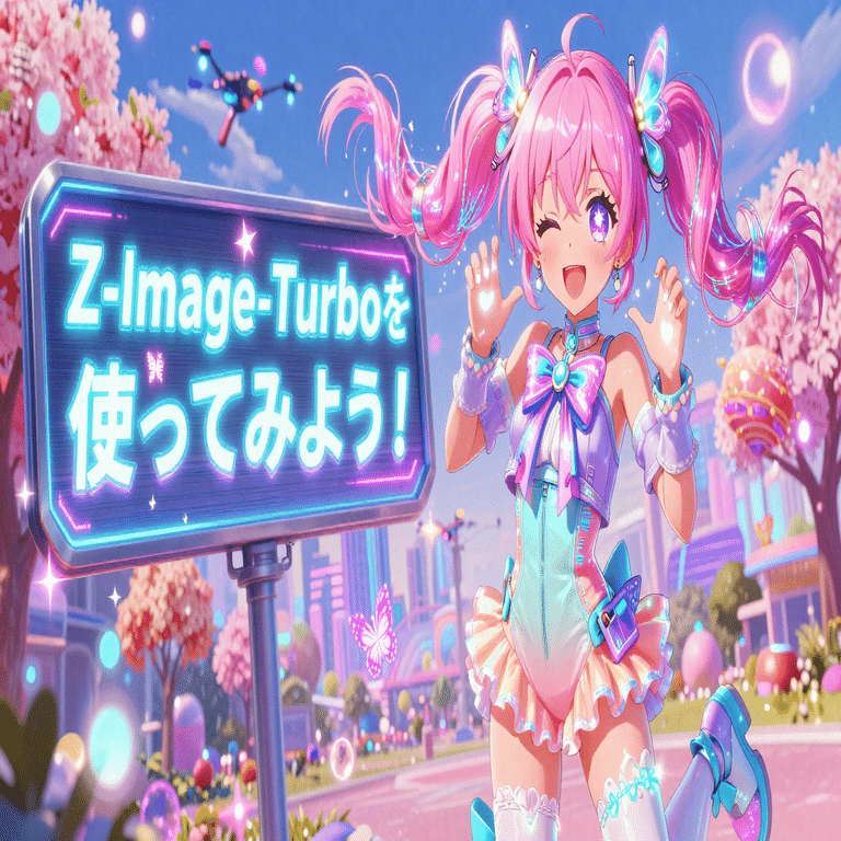 ComfyUIでFP8/GGUF版のZ-Image-Turboを試す（VRAM 8GB以上）｜まゆひらa