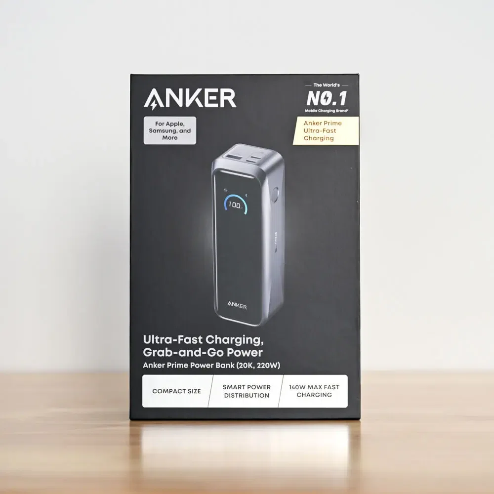Anker Prime Power Bank (20100mAh, 220W)をレビュー！旅行にも出張に