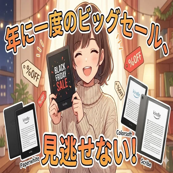 2025年ブラックフライデー完全攻略】Kindle全モデル徹底比較！最大30