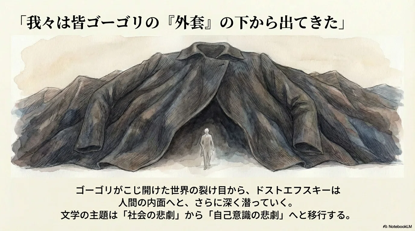 ゴーゴリとドストエフスキー：我々はみな、あの外套から生まれた