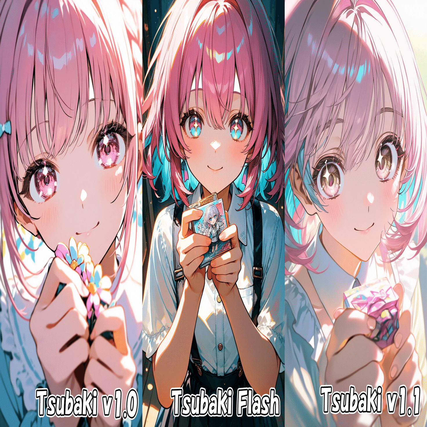 人物画「少女画」 PixAI/Tsubaki】美少女特化3モデルを徹底検証してみた【画質・構図