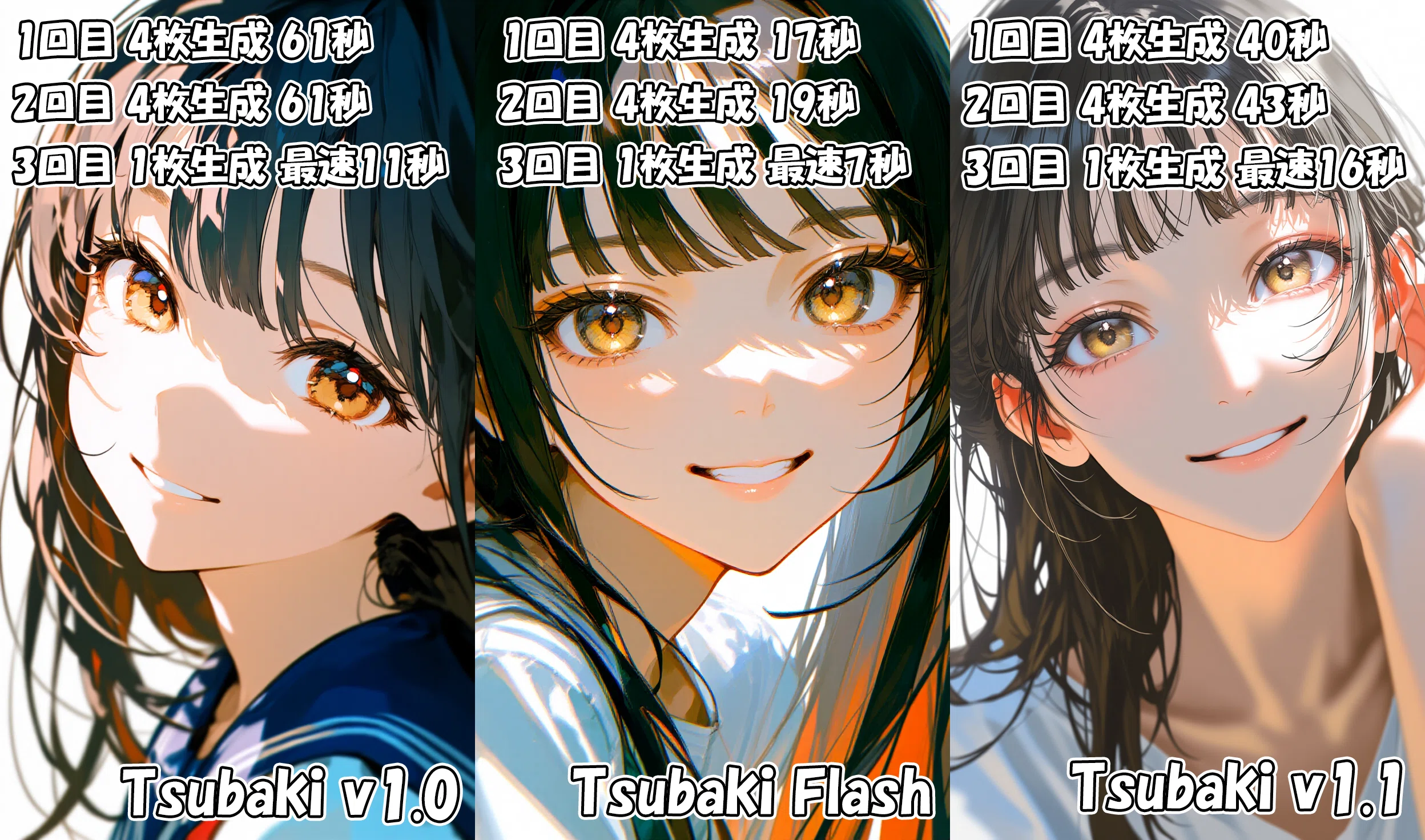 PixAI/Tsubaki】美少女特化3モデルを徹底検証してみた【画質・構図