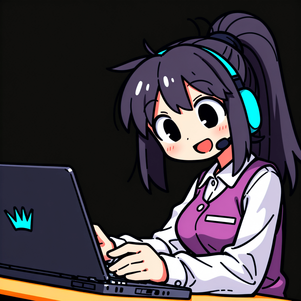 Example from the chaos variant: heavily deformed round-faced girl