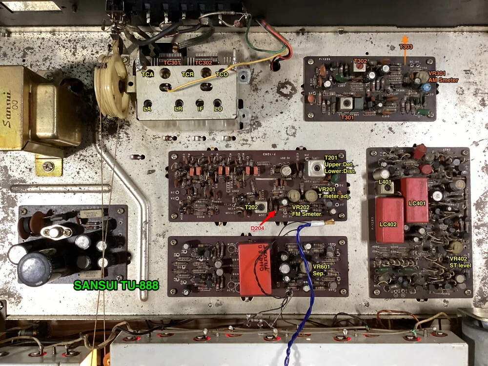 SANSUI TU-888 修理調整記録｜BLUESS Laboratory
