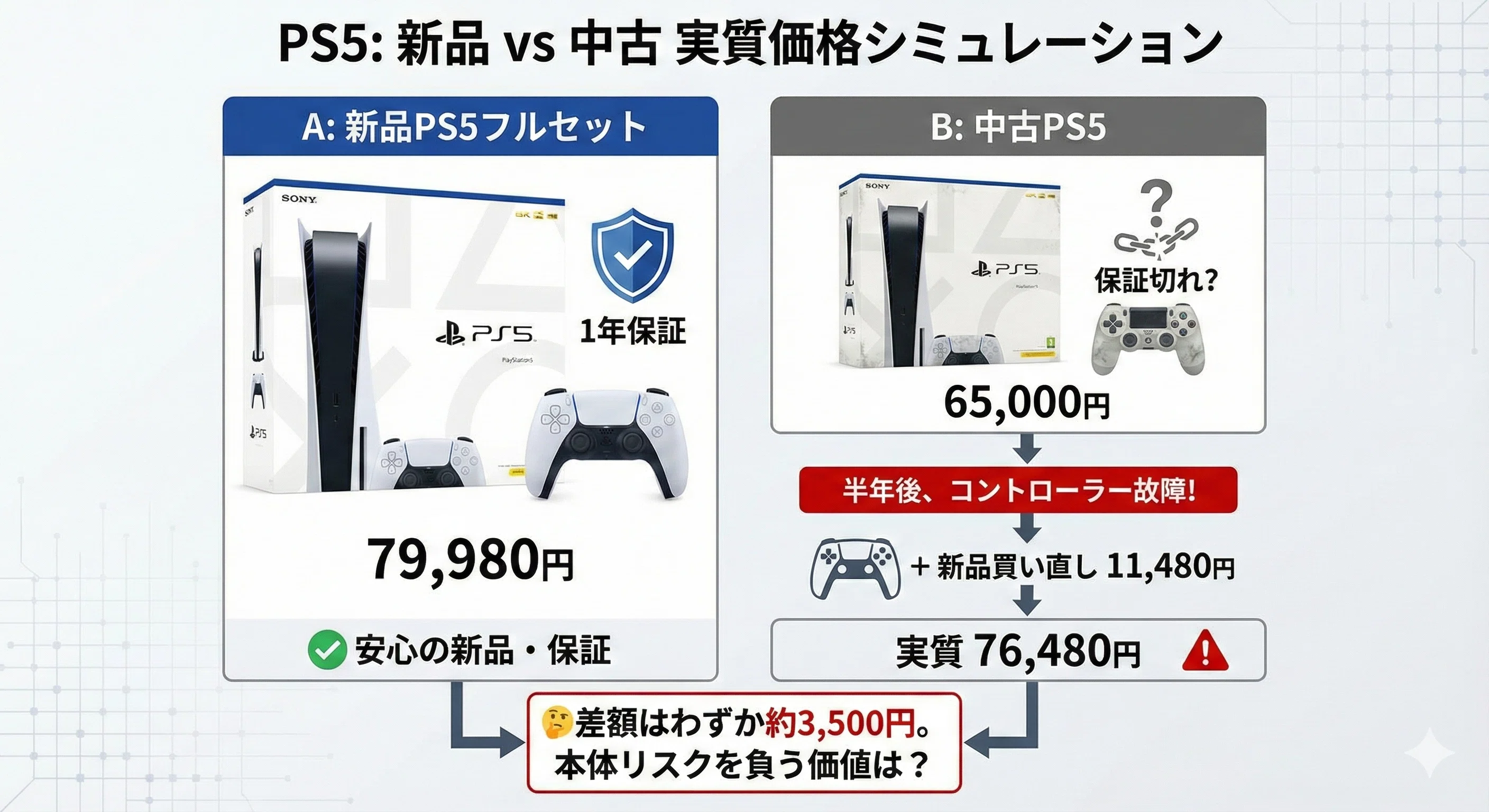 PS5中古は買うべきか？値上げ後の今こそ知るべき「隠れコスト」と失敗 