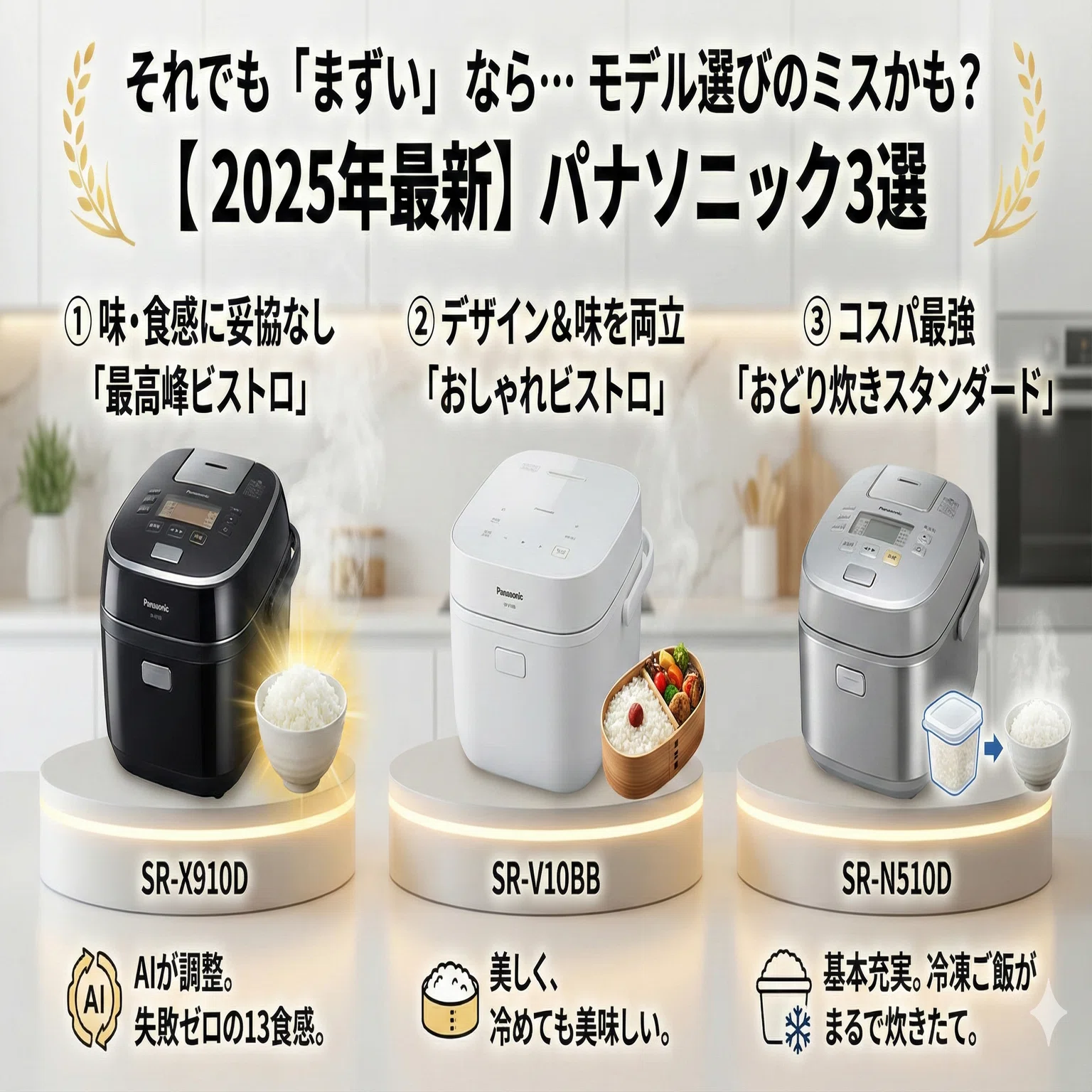 パナソニック炊飯器はまずい？「美味しくない」と感じる3つの原因と