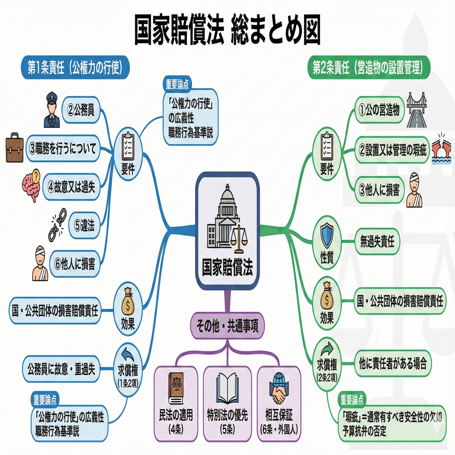 131】総まとめ図「行政法編」／令和8年度行政書士試験対策｜法令択