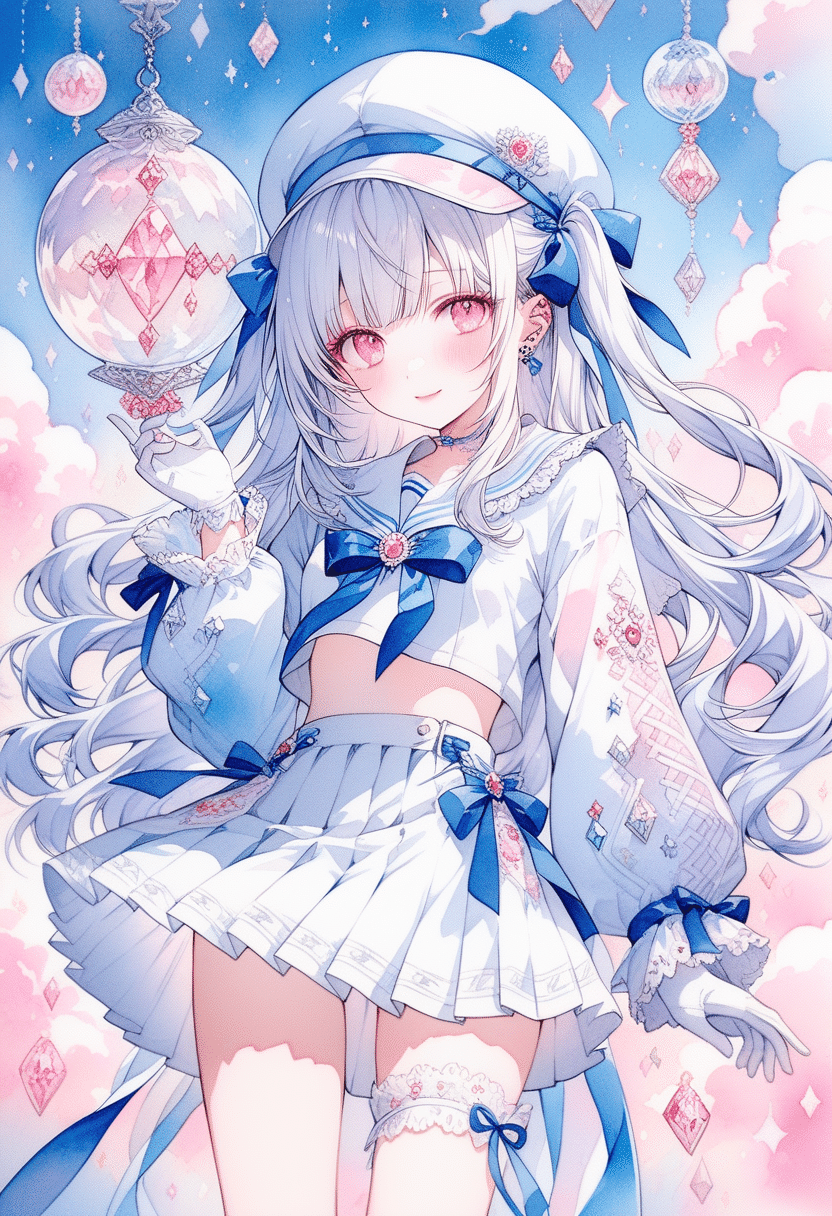 空と海、夢が交差する「ゆめかわマリン」の世界へ――イラストレーター