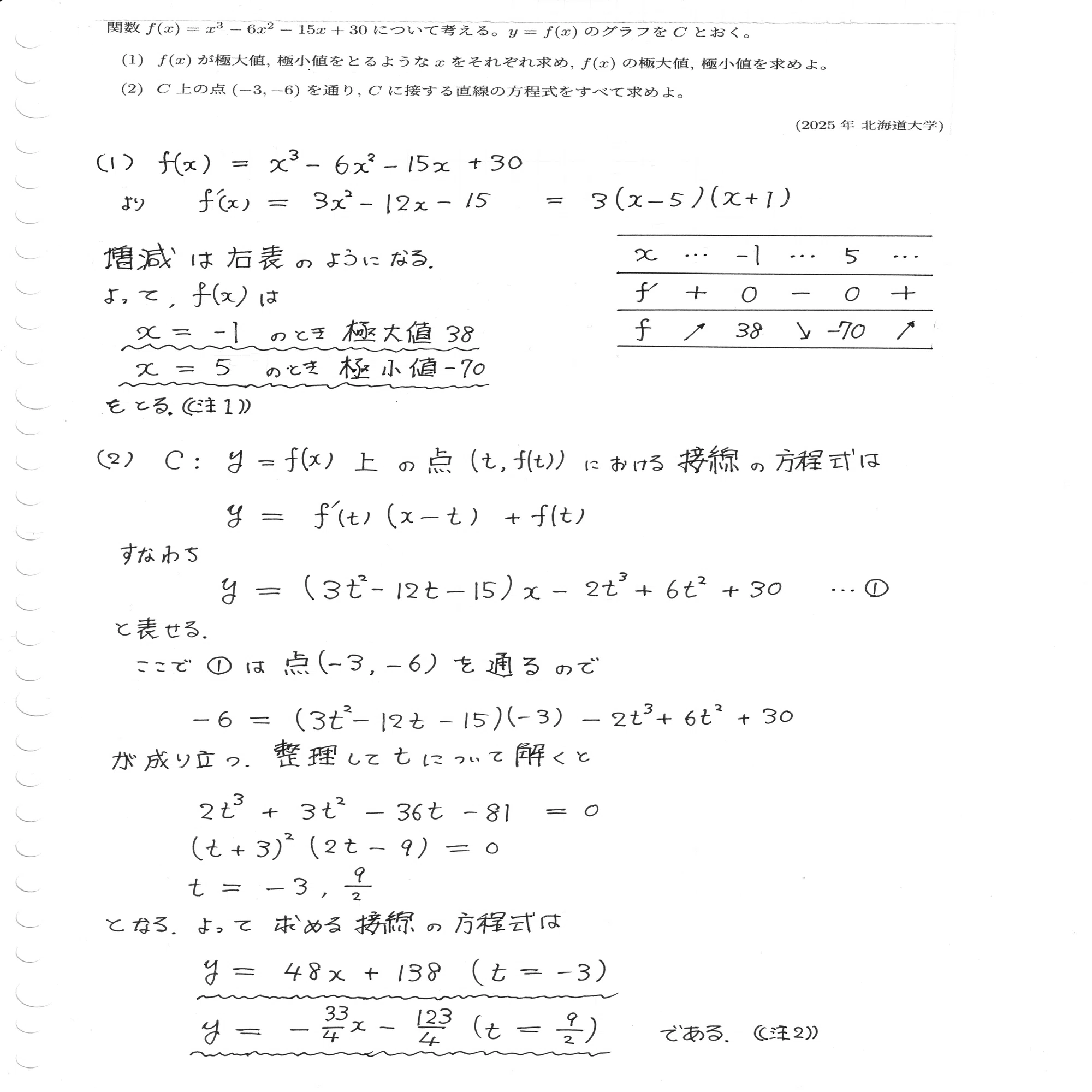 大学入試数学】2025年 北海道大学（文系）第1問｜りる