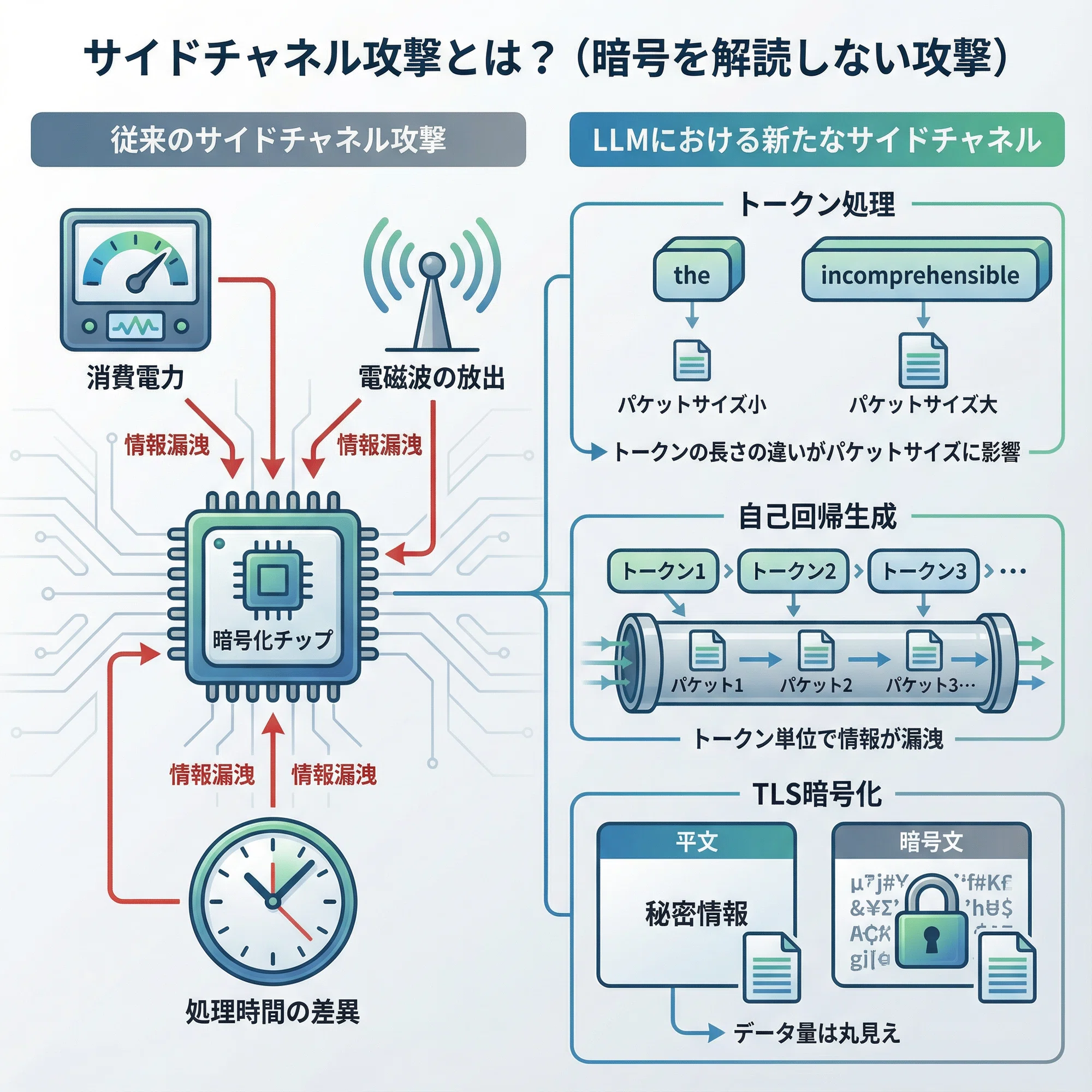 暗号化されていても会話のトピックは丸見え？LLMの新たなサイド