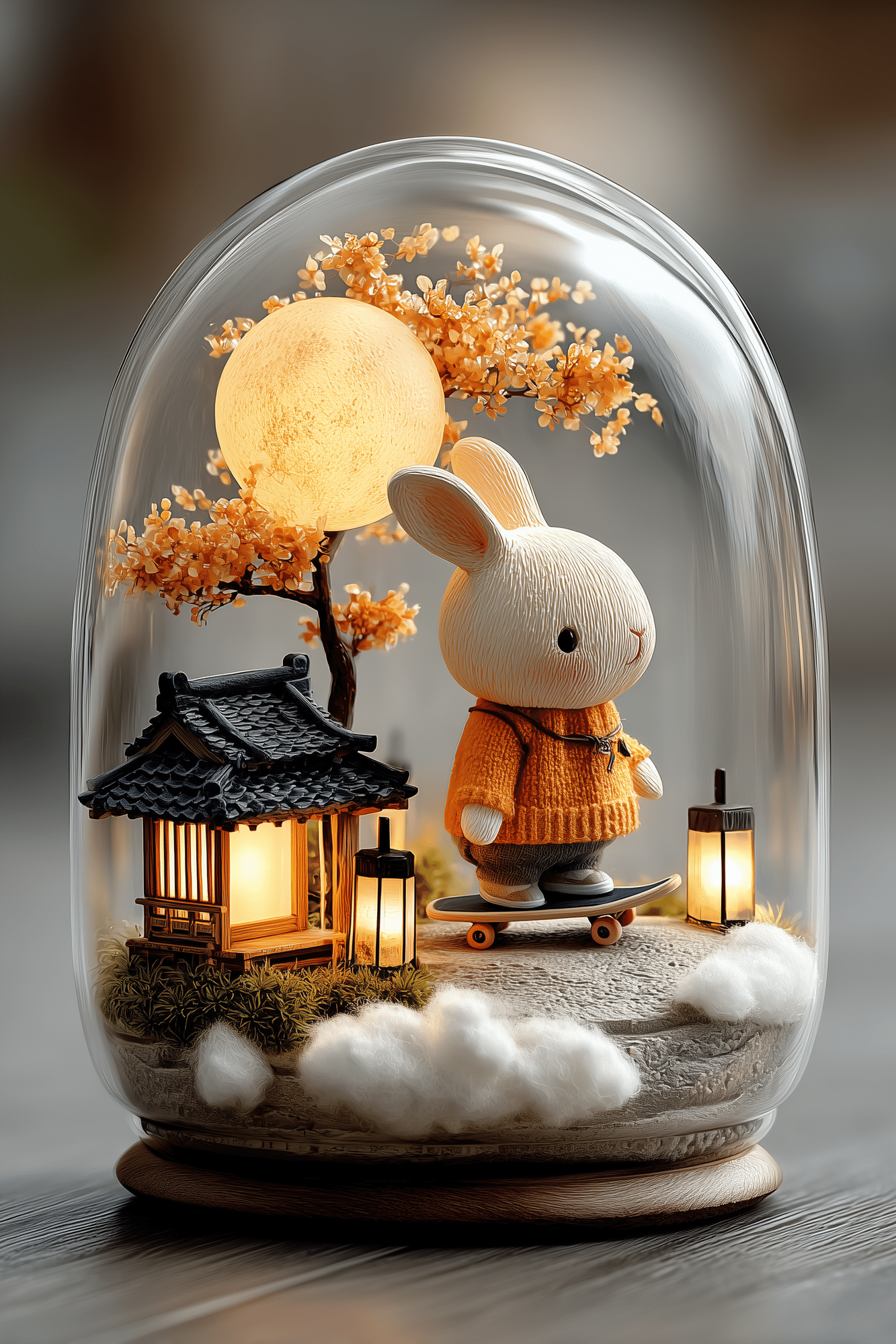 初心者でもできるAIイラスト講座|「月夜のスケボーうさぎ」 #AI 初心者でもできるAIイラスト講座|「月夜のスケボーうさぎ」 #AI