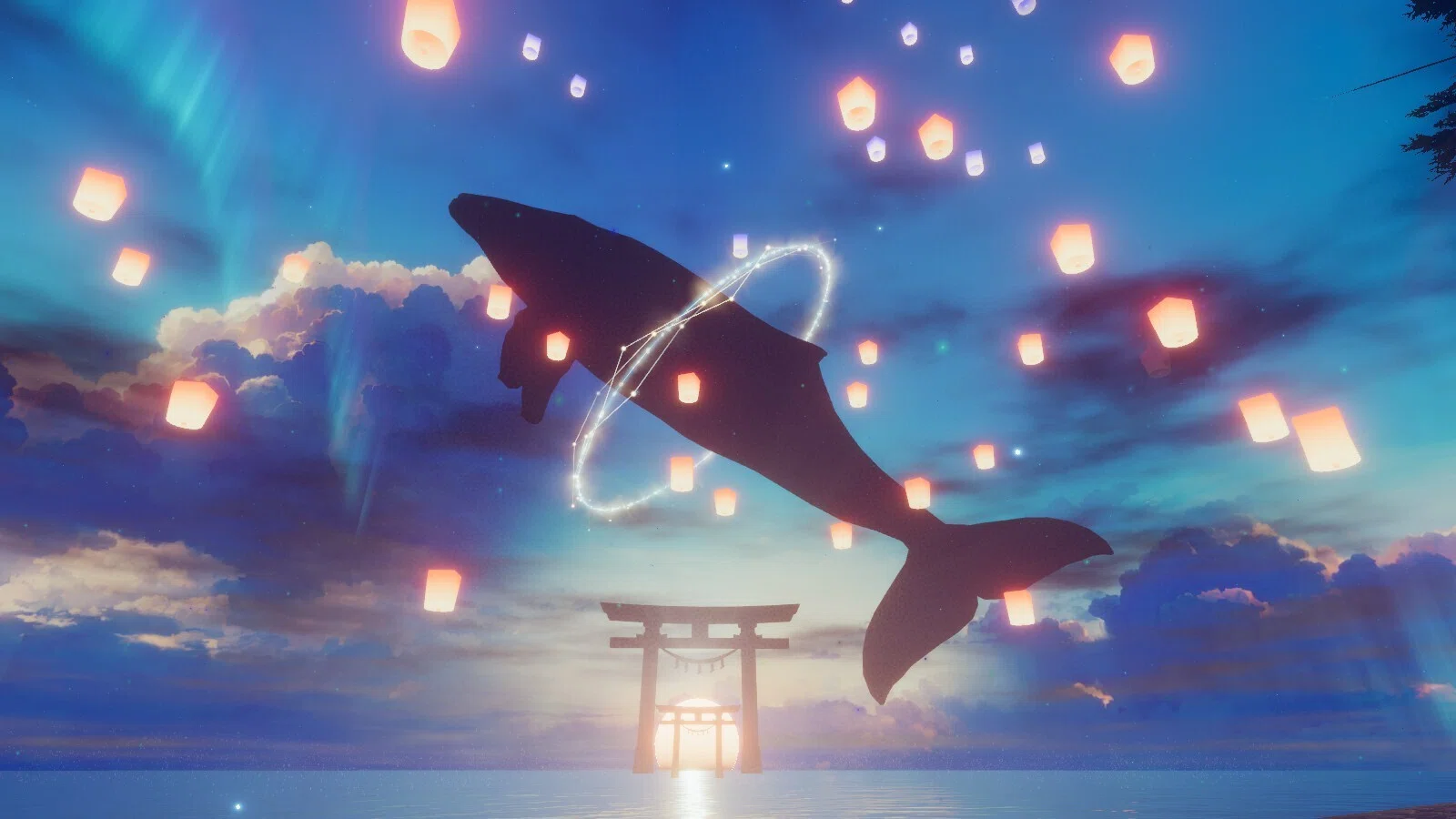 鳥居が印象的なワールドその1 神域 ～ Charlotte's Sacred Island