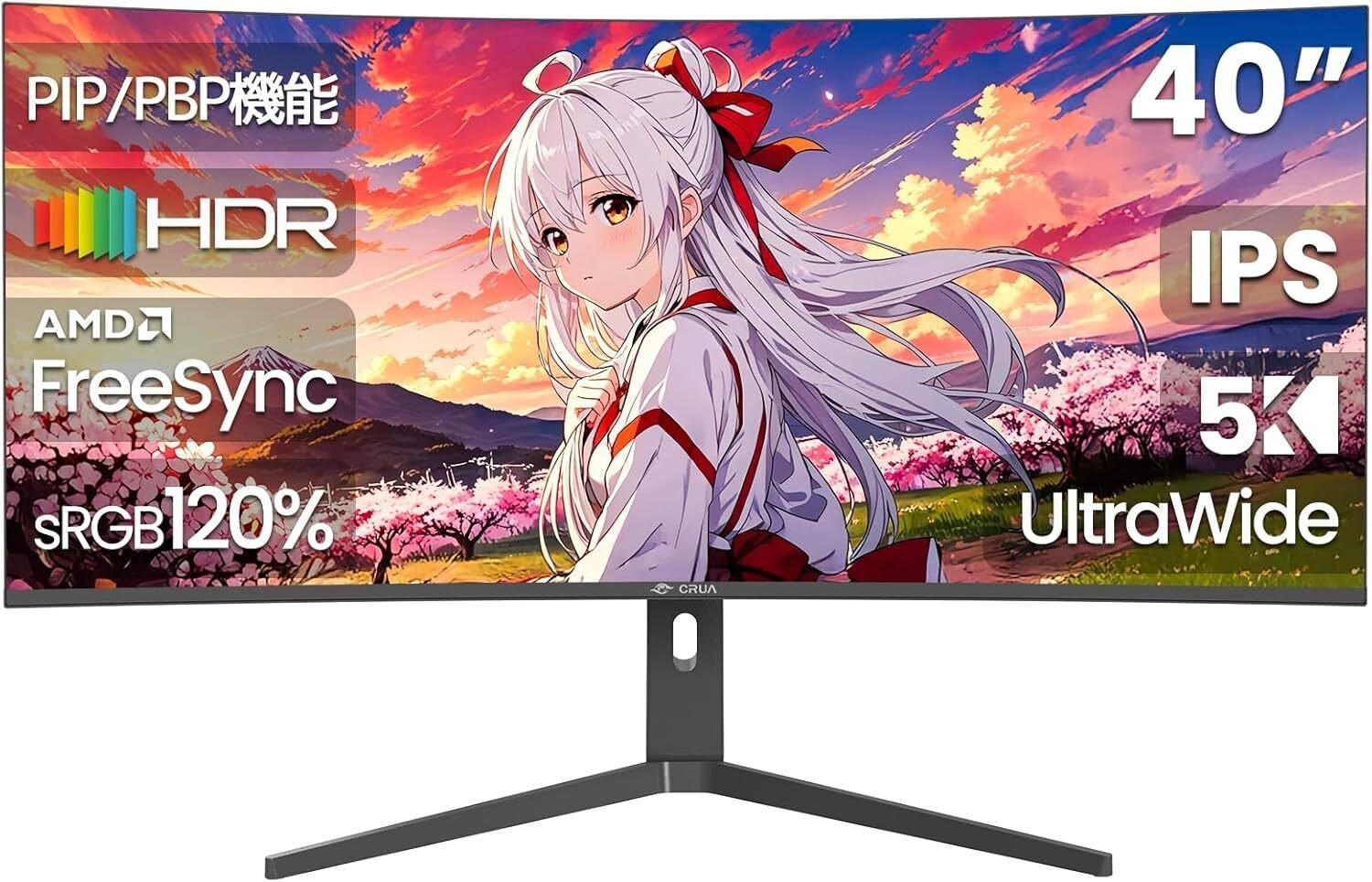 CRUAウルトラワイドモニターWQHD3440×1440,34インチ120fps CRUAウルトラワイドモニターWQHD3440×1440,34インチ120fps Amazon.co