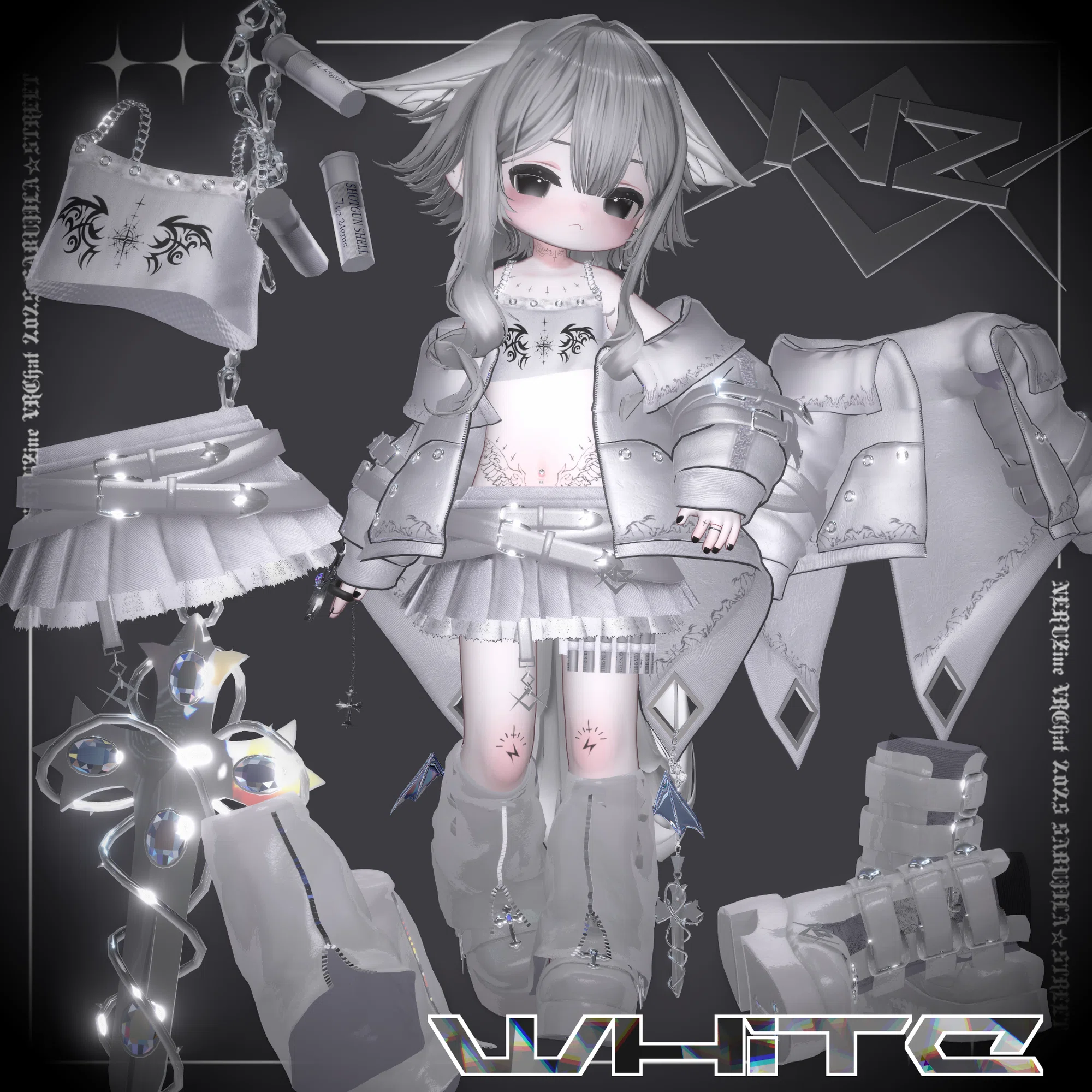 VRChatアバターギミック】まるでアニメの演出のようにダークでキュート 