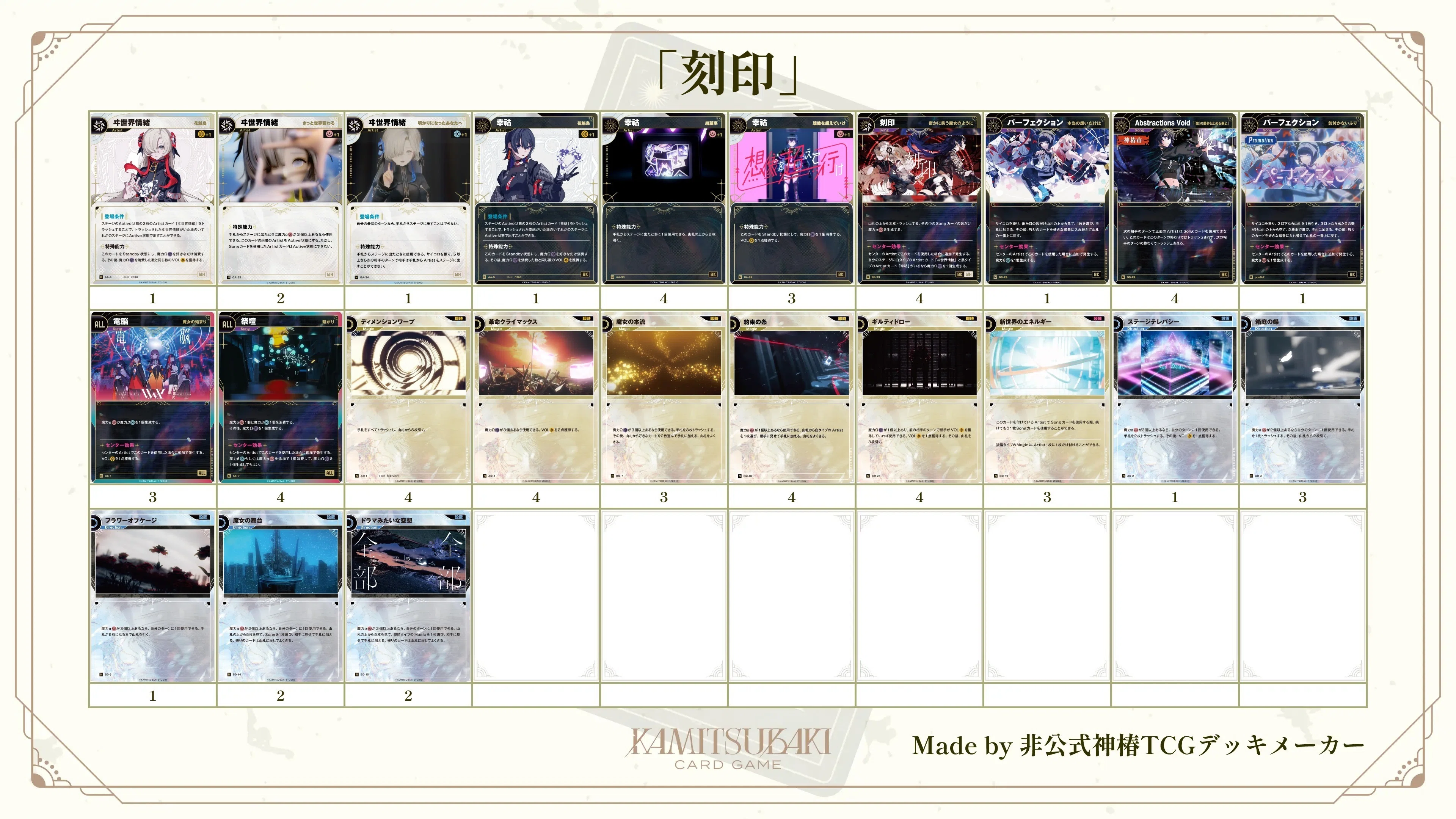 神椿TCG】GP直前！！ざっくり環境サンプルデッキまとめ｜Sitrus