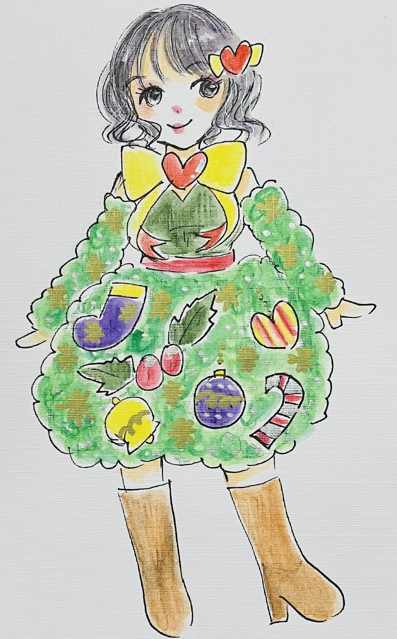 クリスマスイラスト2025｜えいみ