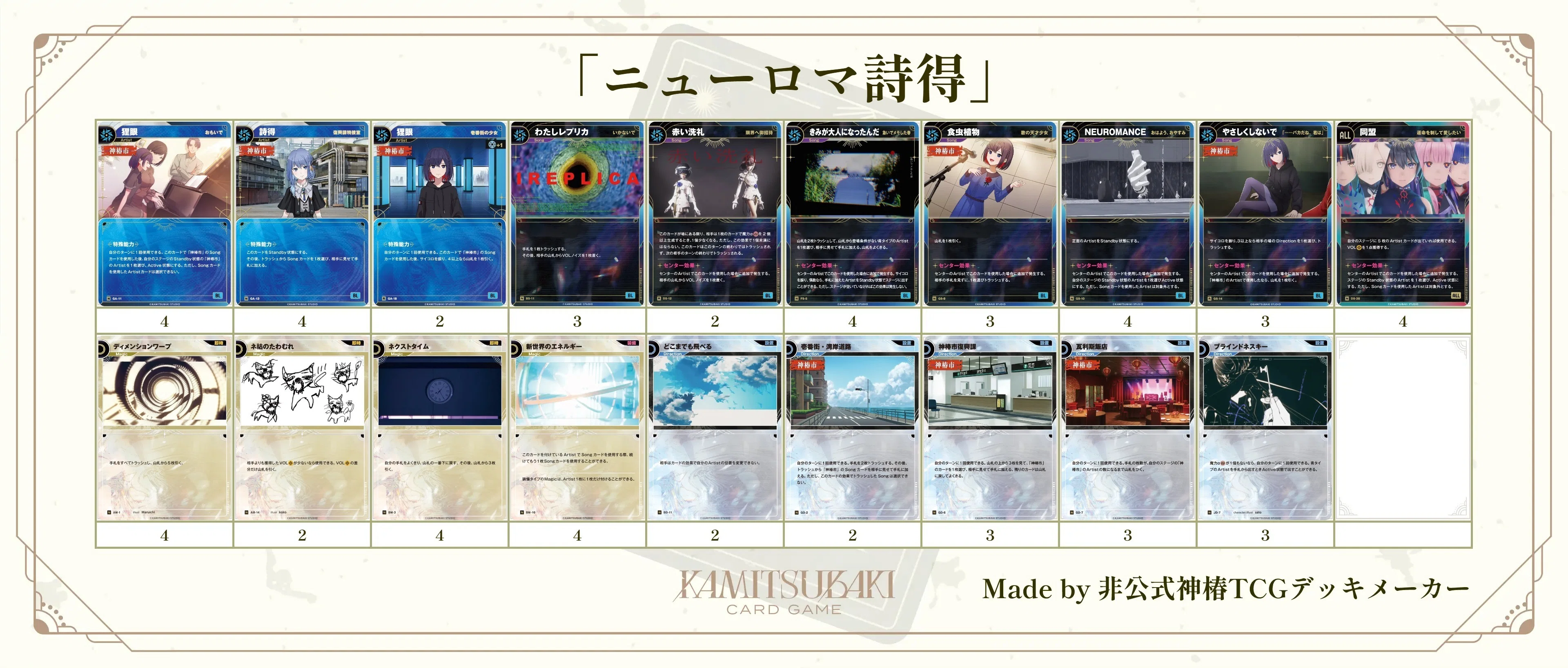 神椿TCG】GP直前！！ざっくり環境サンプルデッキまとめ｜Sitrus