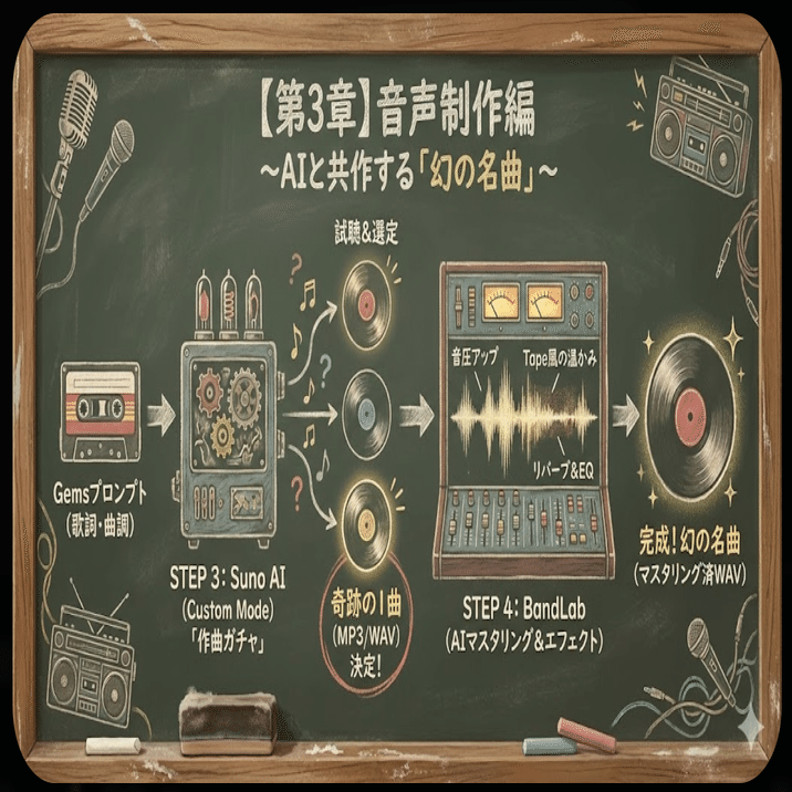 還暦の挑戦】昭和40年生まれが「Suno AI × Gemini × Premiere  Pro」で昭和歌謡を完全再現してみた。3時間で奇跡を起こす最強ワークフロー（全工程公開）｜Endo