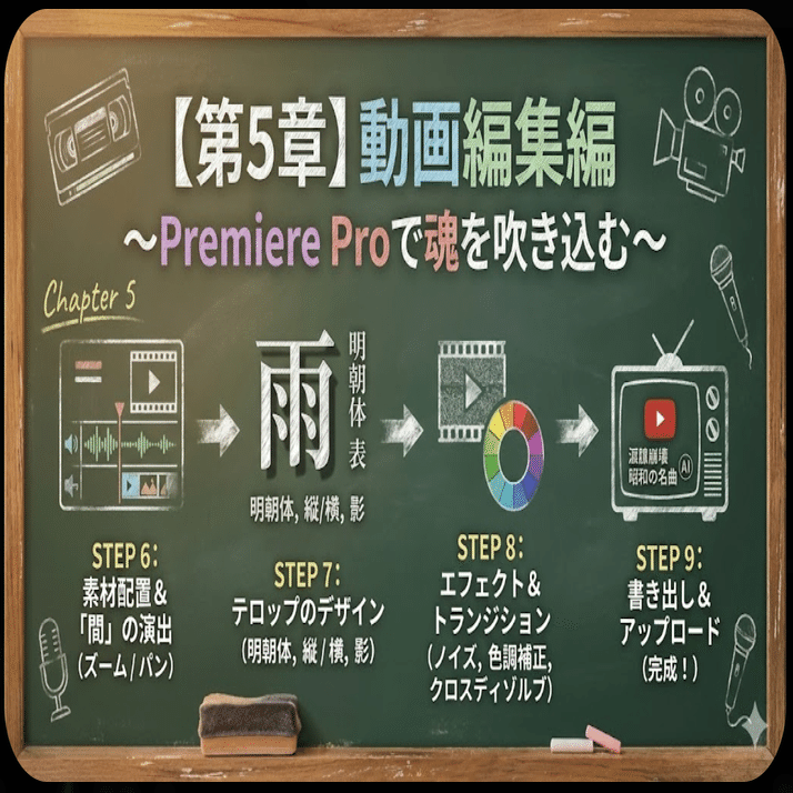 還暦の挑戦】昭和40年生まれが「Suno AI × Gemini × Premiere  Pro」で昭和歌謡を完全再現してみた。3時間で奇跡を起こす最強ワークフロー（全工程公開）｜Endo