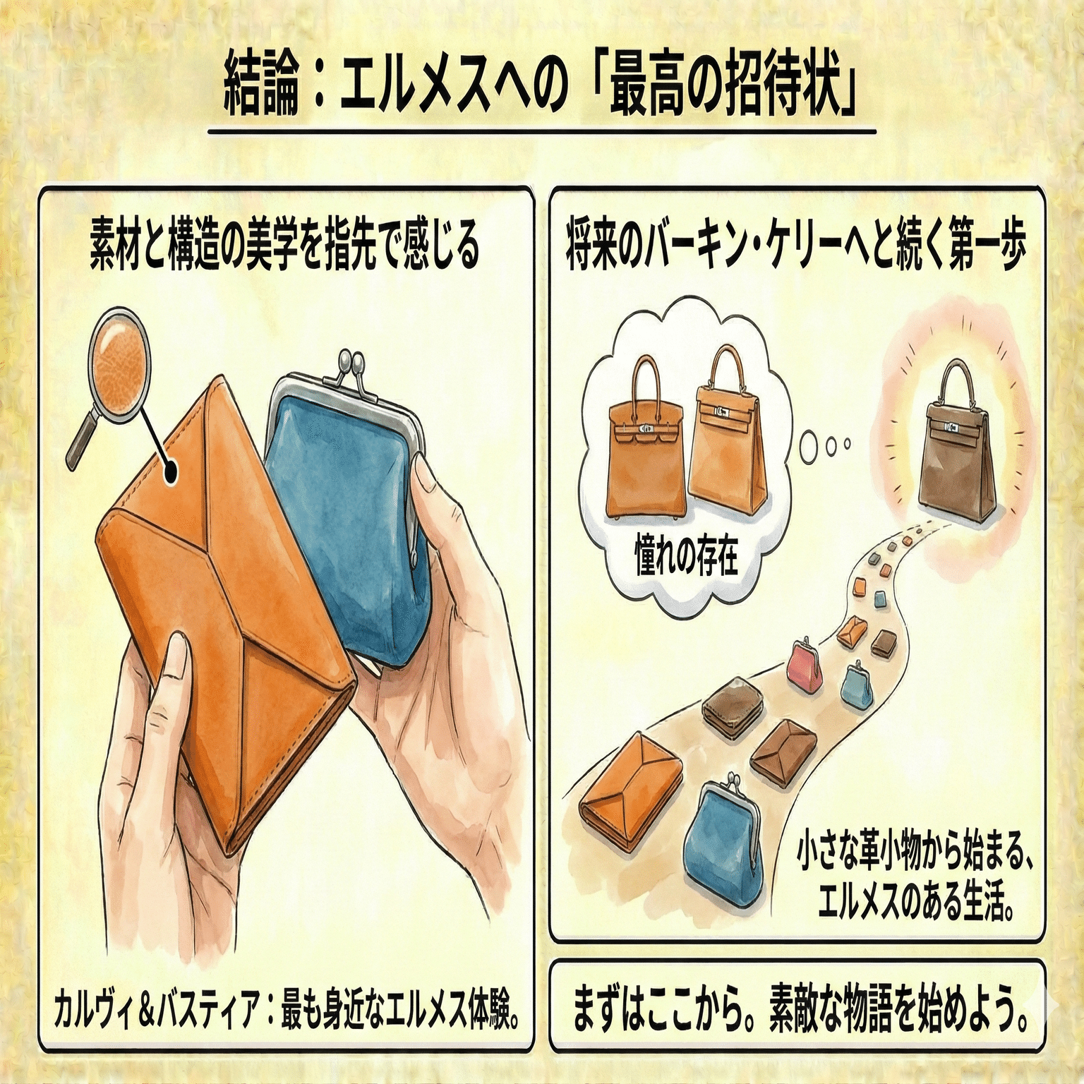 保存版】4万円台から始めるエルメス：「カルヴィ」と「バスティア」が