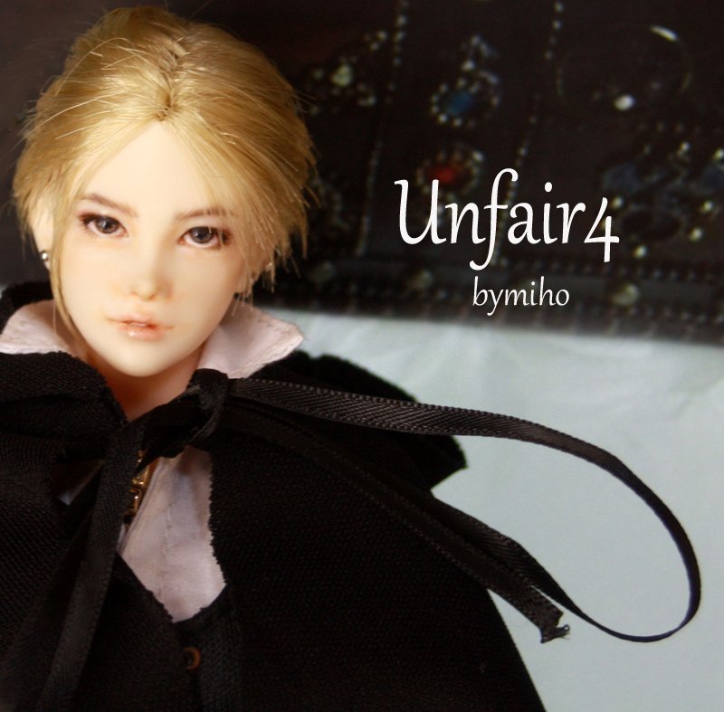 1/6カスタムドールヘッド☆UNFAIR4☆bymiho☆六分の一男子図鑑☆エイト