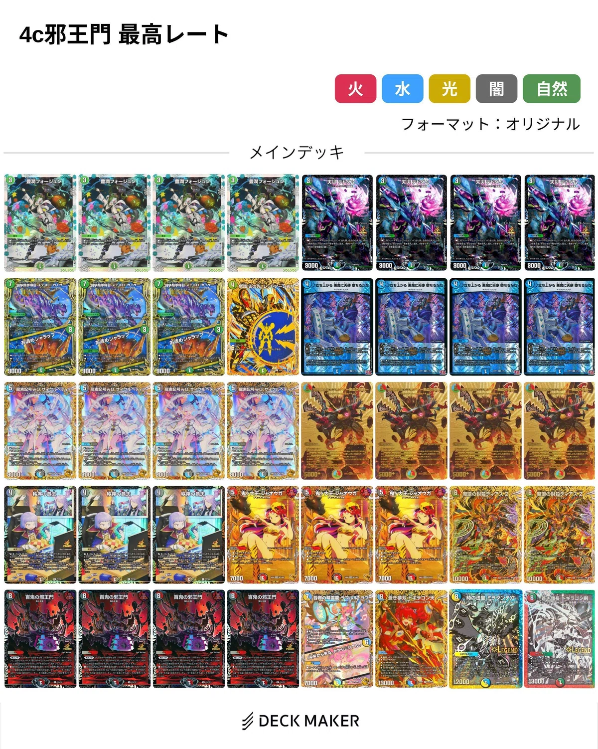デュエマAdvent Calendar2025魔 4日目】4c邪王門を使おう【実は 