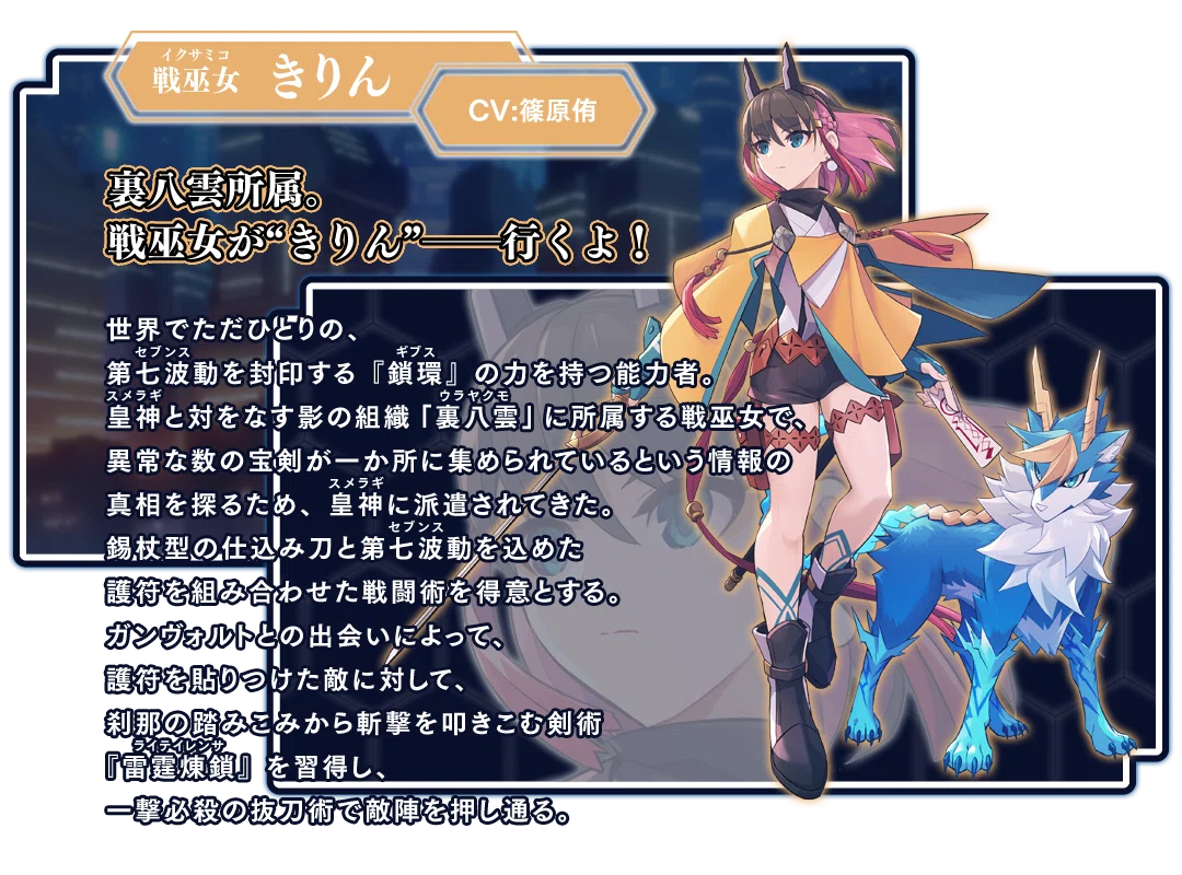 25年ゲーム紹介②】蒼き雷霆ガンヴォルト 鎖環(ギブス)｜めに
