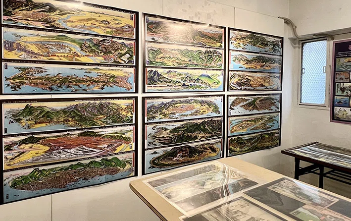 鳥瞰図絵師・吉田初三郎展（福岡市）終了｜益田啓一郎