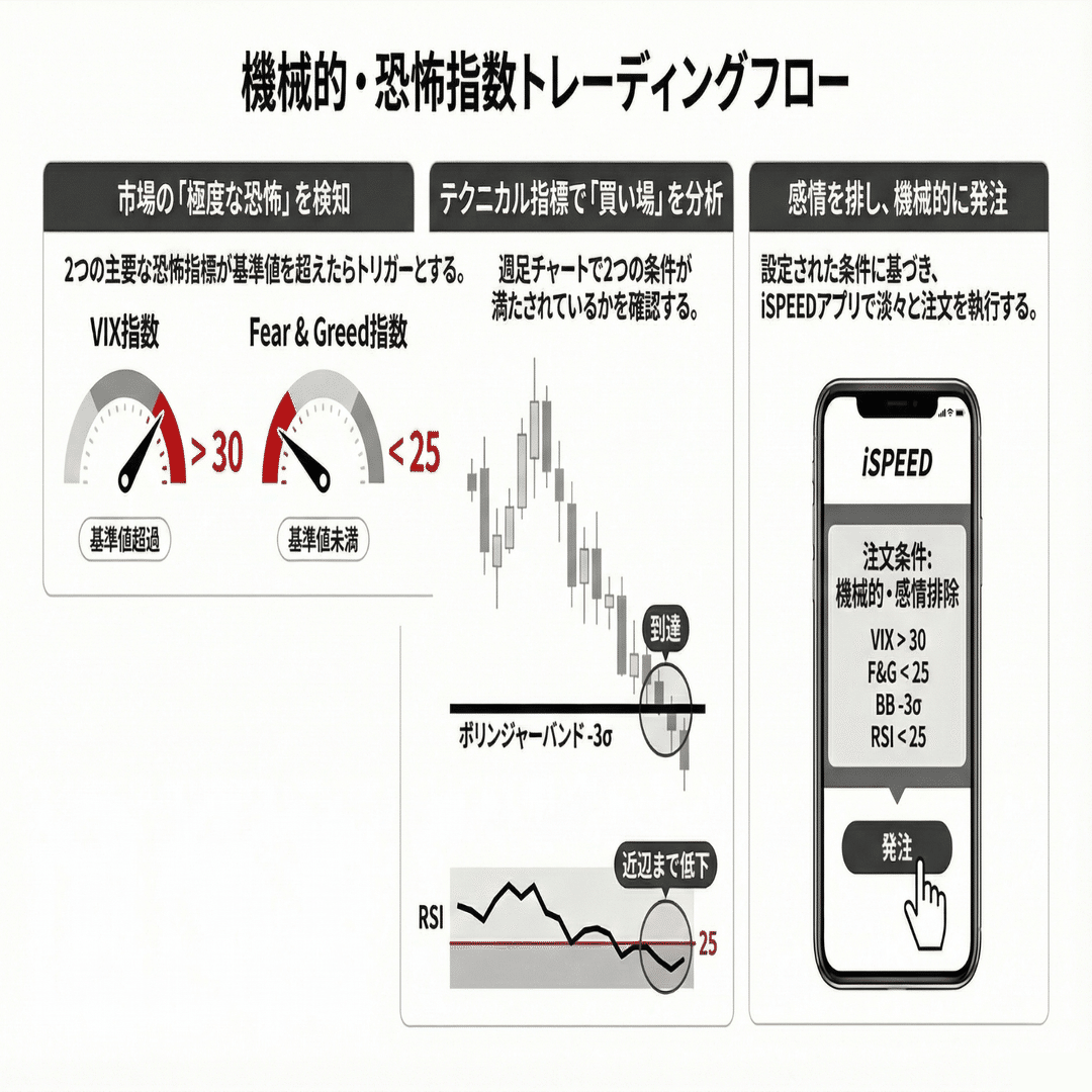 思考T-7∶【戦術編】暴落はただの「データ異常値」だ。――金融工学に基づいたFANG+機械的追撃システム｜黒鉄 哲（@TetsuStrategist）