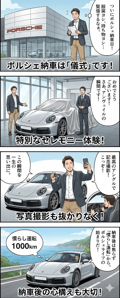 ポルシェ　納車贈呈純正景品セット ポルシェ納車式完全マニュアル｜服装から写真撮影まで特別な日を最高の