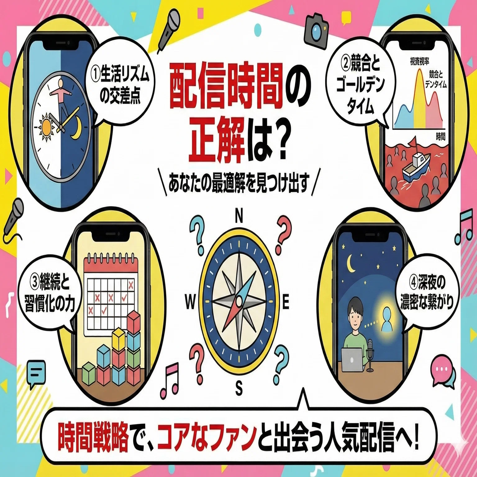 基礎知識④】配信時間の正解【ライバー向け】｜【ライバー事務所 
