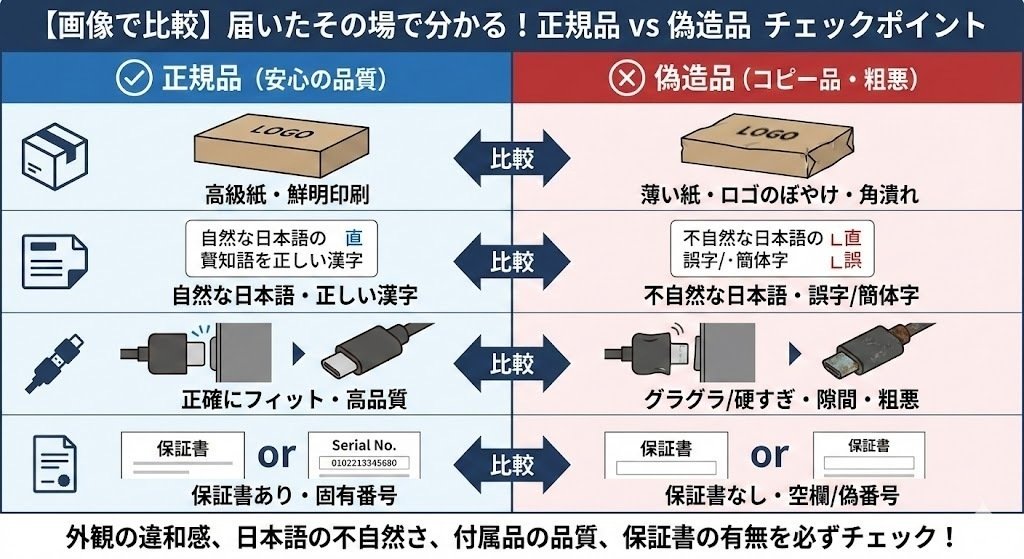 ブライト（Brighte）エレキブラシプラスの偽物はここを見る！写真で