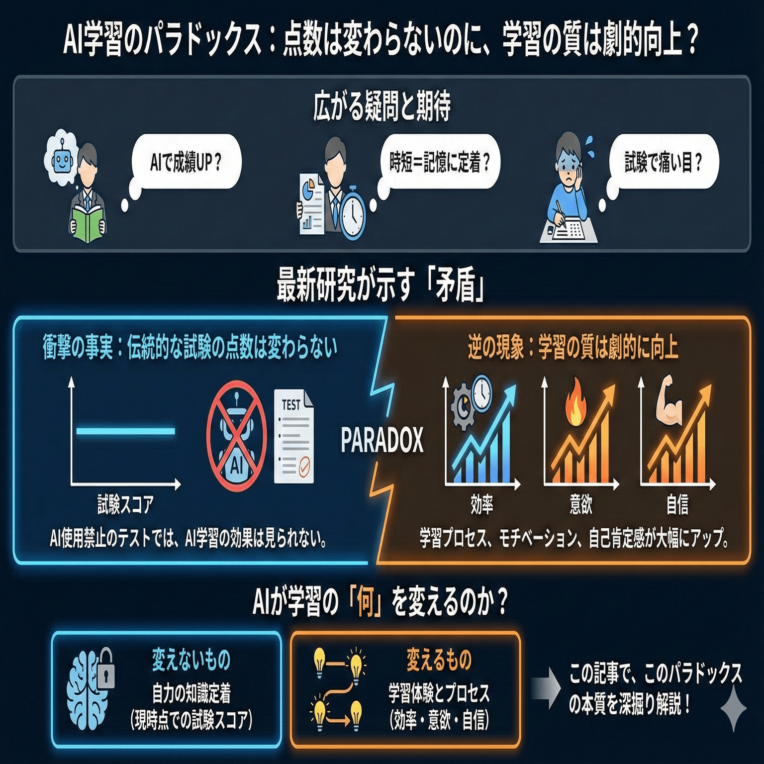 混効騒集 学習資料 AIで勉強すると成績は上がるのか？ 最新研究が示す「学習の質」とは｜なば