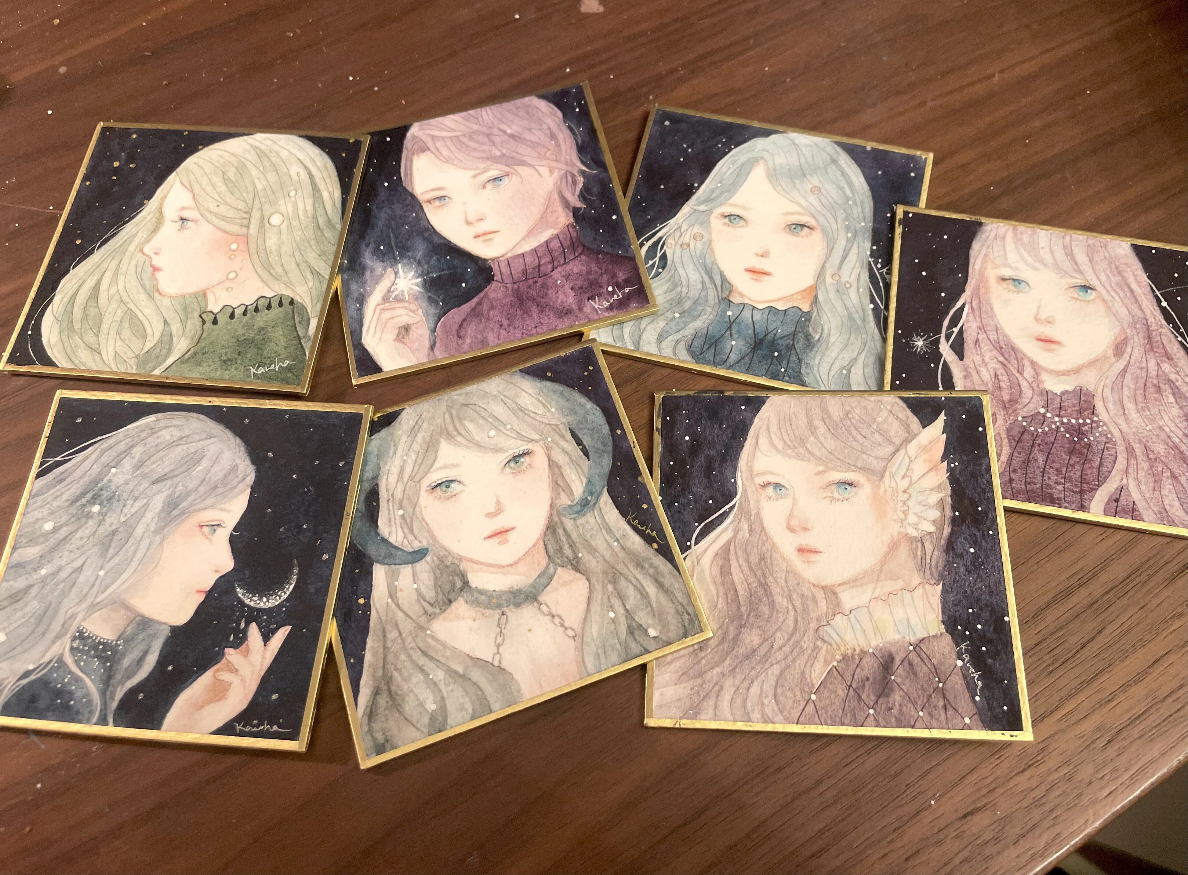 メダリスト 非売品 ミニ複製原画(A5) 3枚 12月のミニ原画通販(BOOTH)のお知らせ｜枯葉庭園