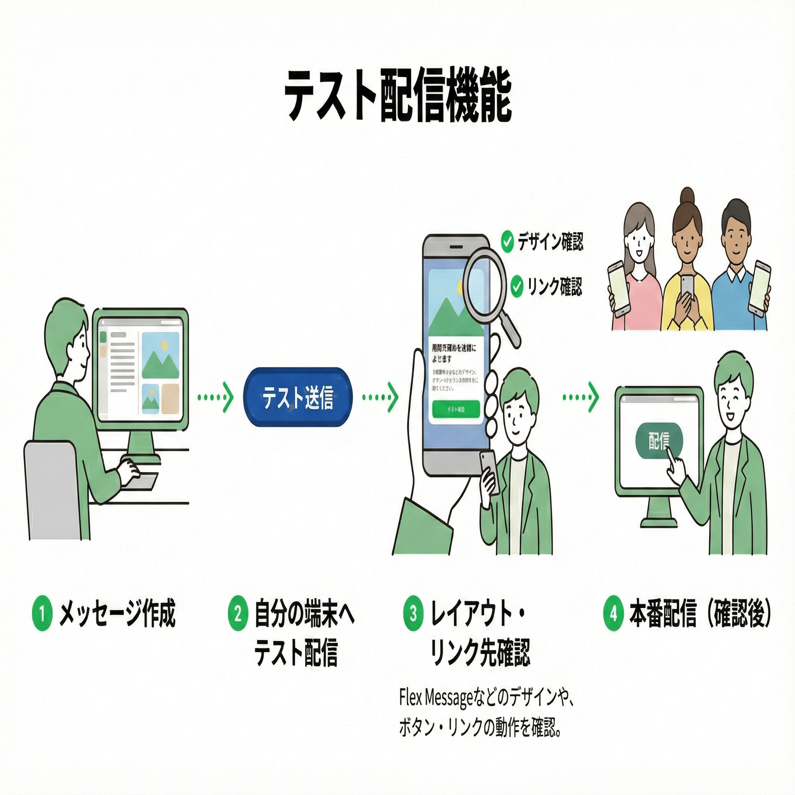自治体広報担当者必見。フレックスメッセージがオフラインで作成できる