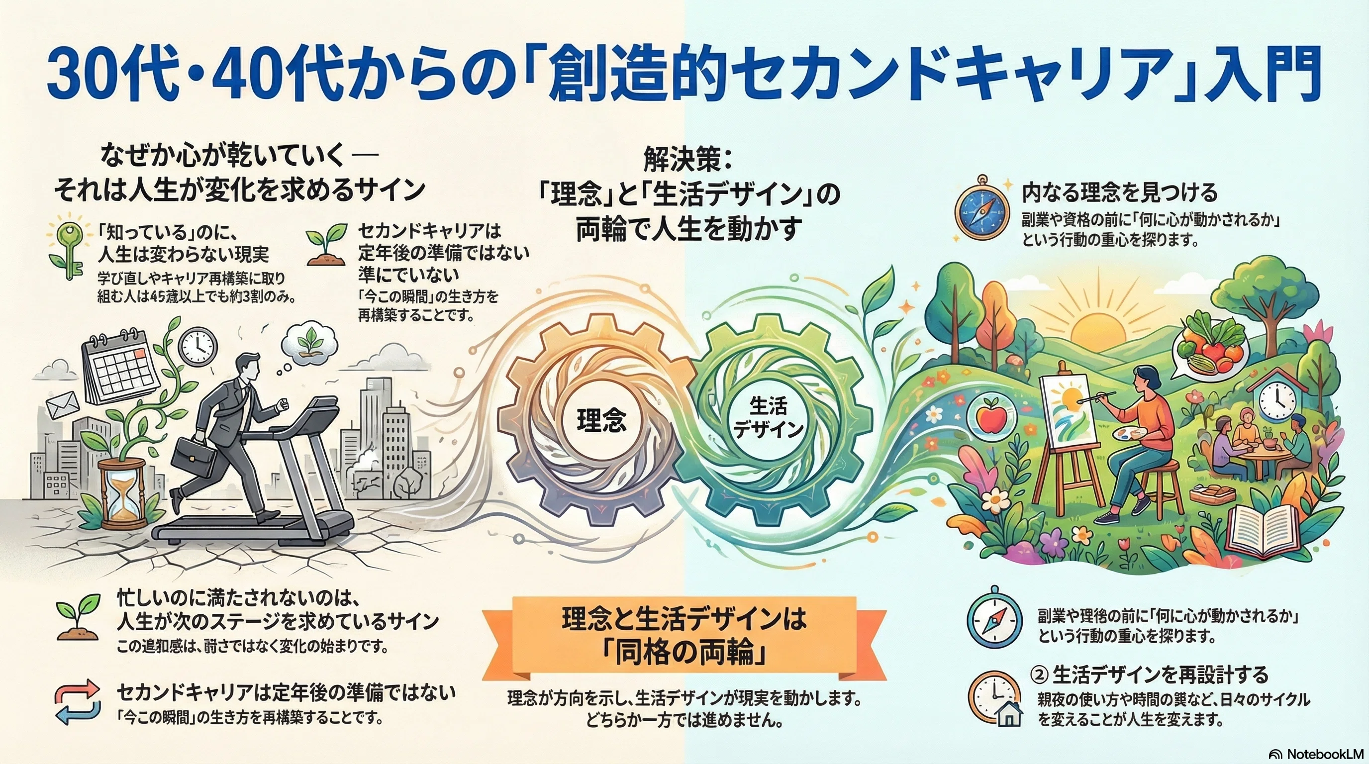 LIFE SHIFTを読んでも人生が変わらない理由と、30〜40代から始める