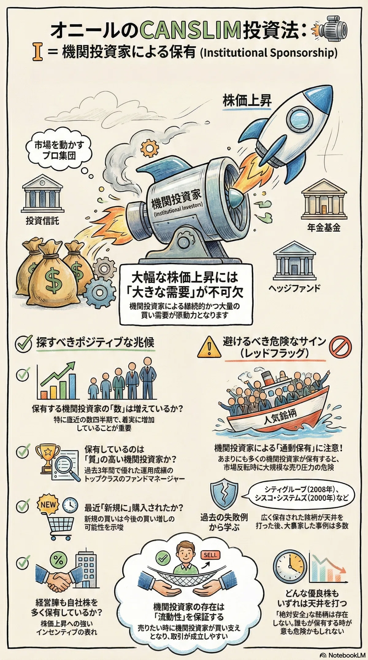 オニールの成長株発掘法」解説！伝説の投資法CANSLIMとは？大化け株