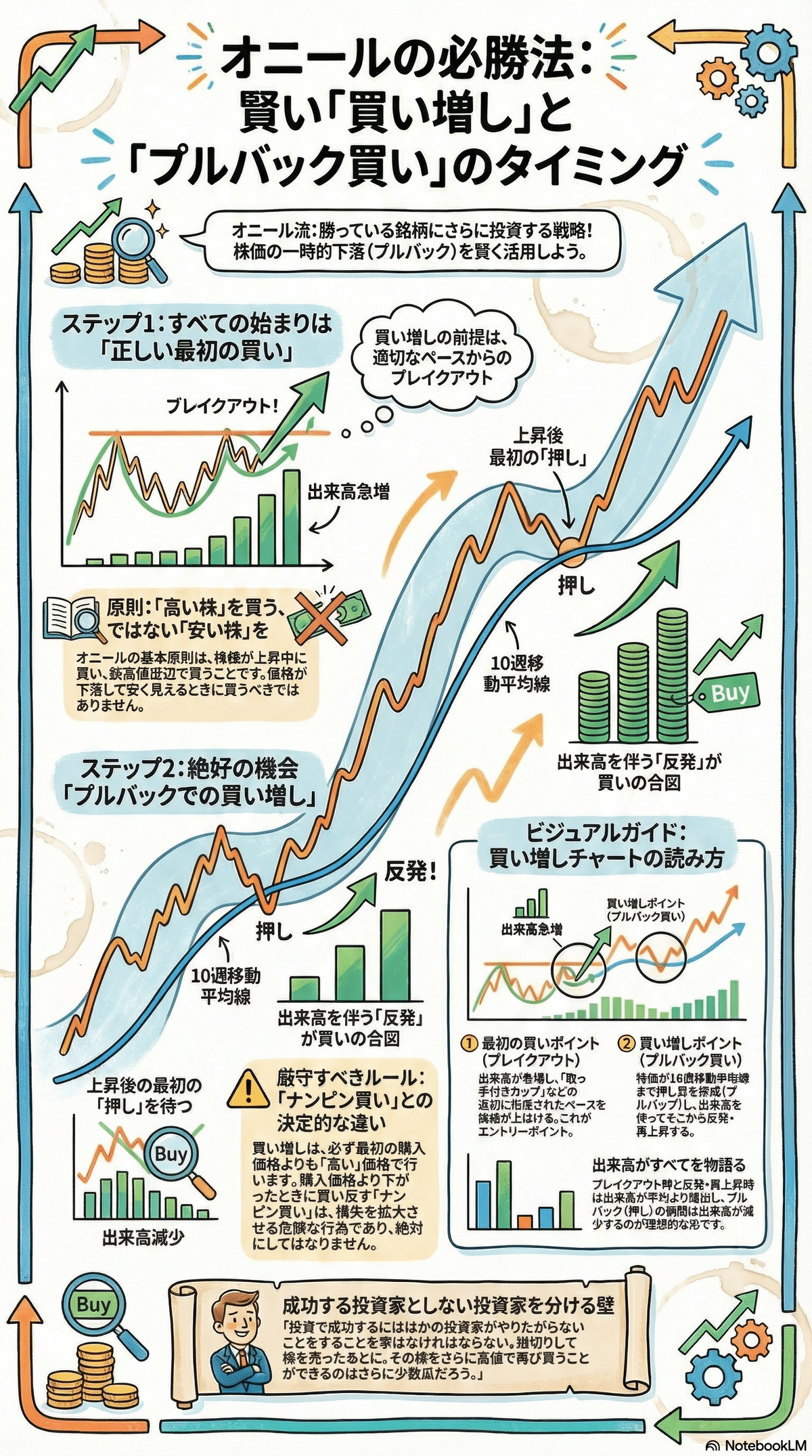 オニールの成長株発掘法」解説！伝説の投資法CANSLIMとは？大化け株