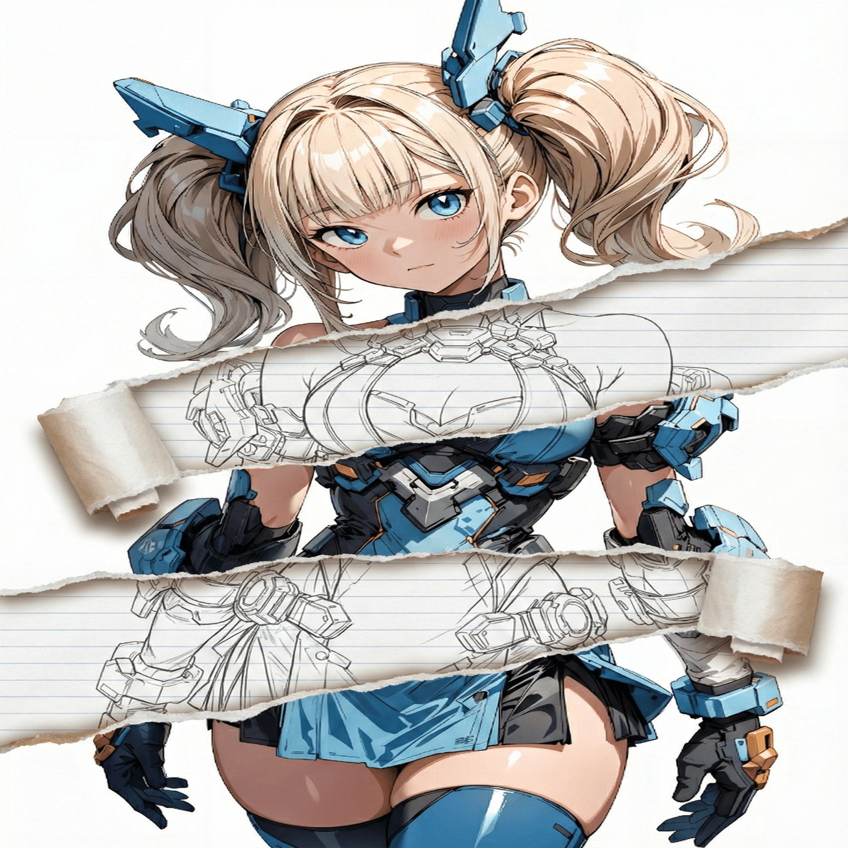 Nano Banana Proで遊ぼう！破れたところだけ画風を変えるプロンプトを