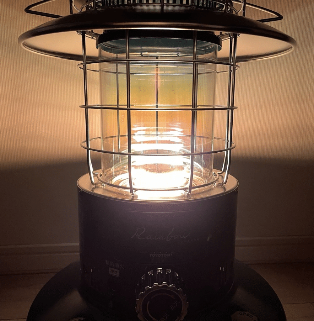 トヨトミのレインボーストーブRL251Gを冬キャンプ初心者が使ってみる