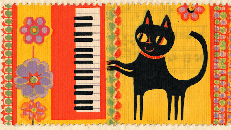 ◇ 黒猫オーケストラ 図鑑｜No.076｜Ken（ケン）｜六花堂の【 まいにち