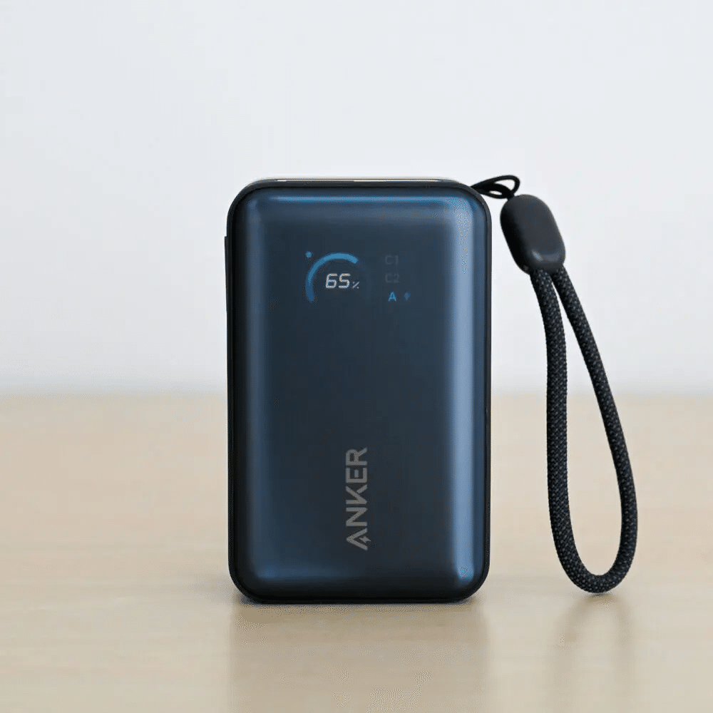 Anker Nano Power Bank（10000mAh, 45W, 巻取り式USB-Cケーブル）を