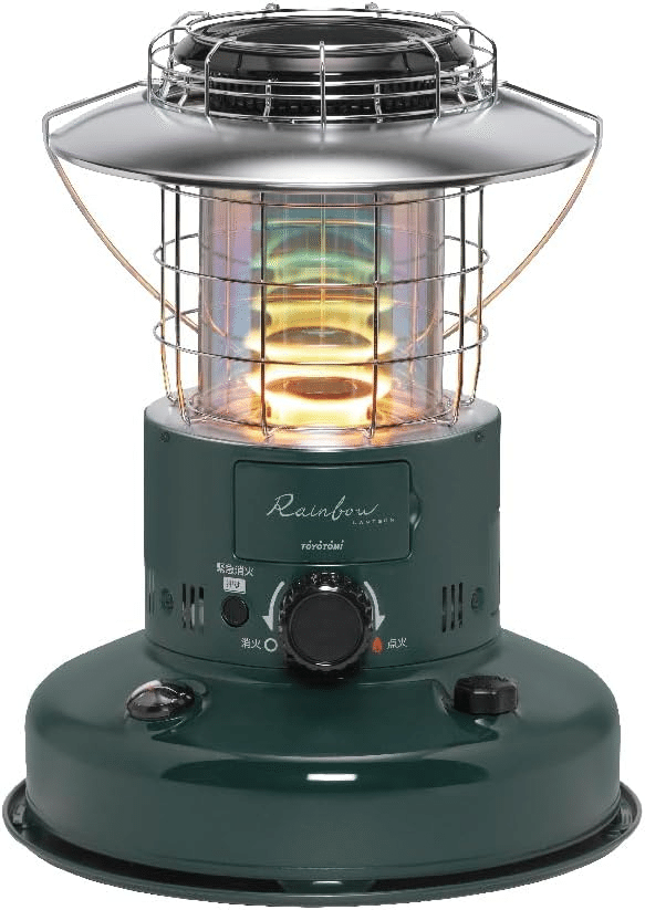 レインボーストーブ RE-251 グリーン トヨトミのレインボーストーブRL251Gを冬キャンプ初心者が使ってみる