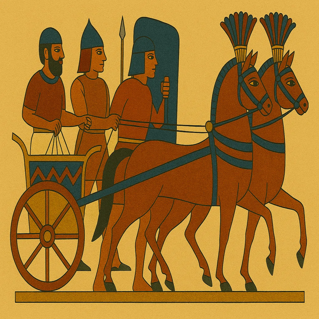 A. Saladin 馬車と戦士の彫刻 車輪と文明史 | エジプト・ヒッタイト・ペルシア・中国・日本｜mizuho
