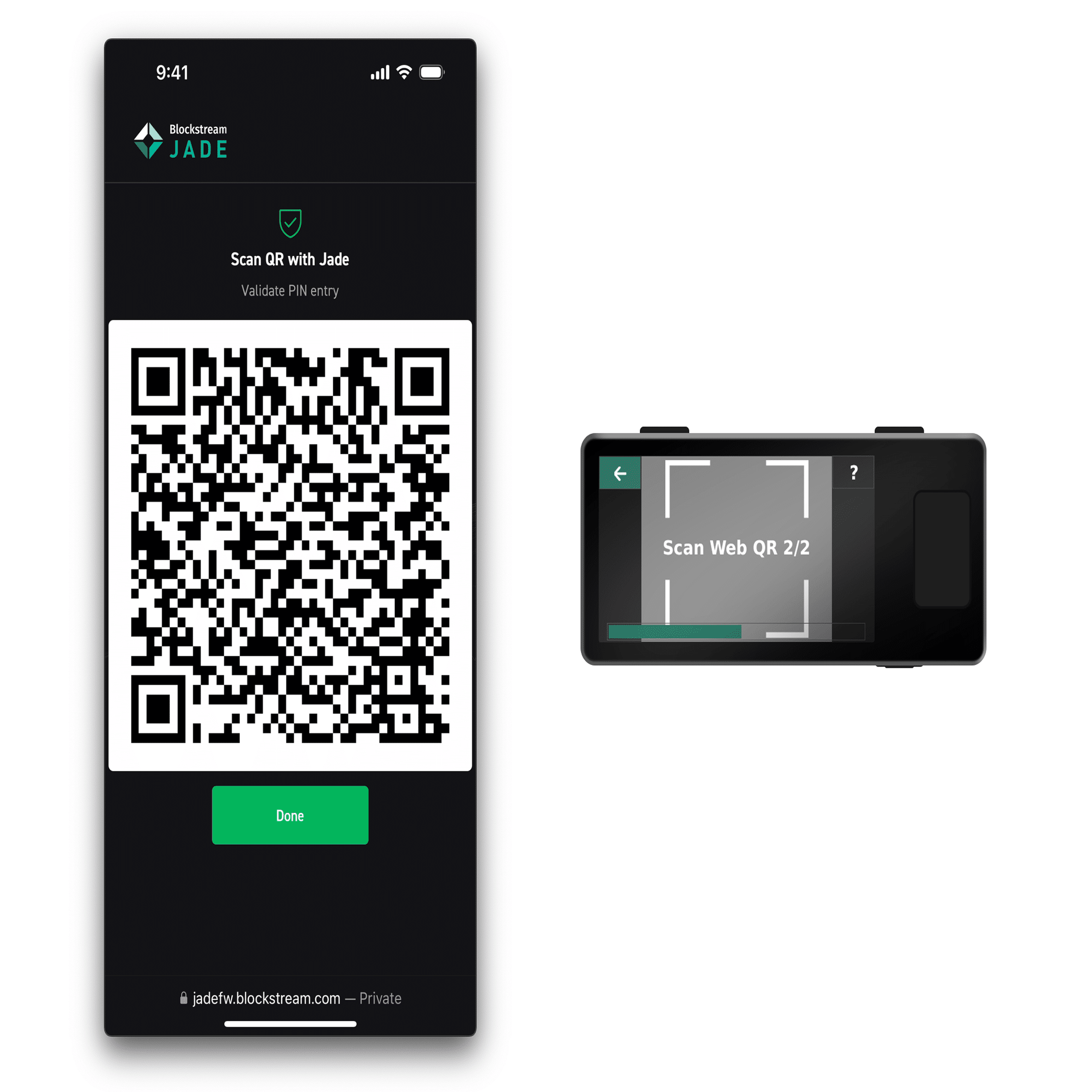 Jade を QR PIN アンロックでエアギャップ運用する｜Blockstream Japan