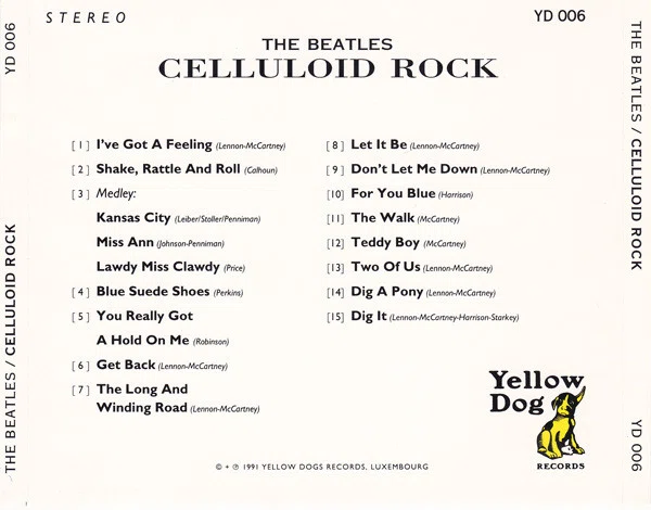 ビートルズの海賊盤CD『Celluloid Rock』（Yellow Dog）｜真鍋新一
